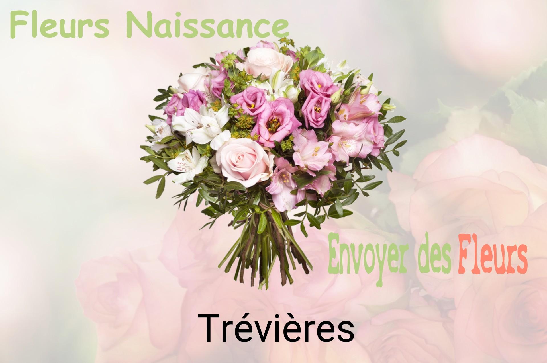 Bouquet de fleurs de naissance livré à Trévières